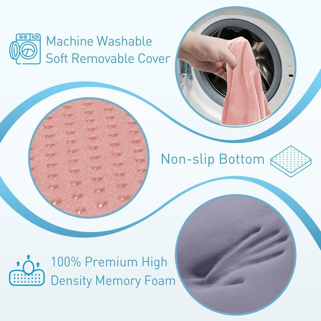 BlissTrends Memory Foam Seat Cushion for Office Chair & Car Seat, Black Jansha Store