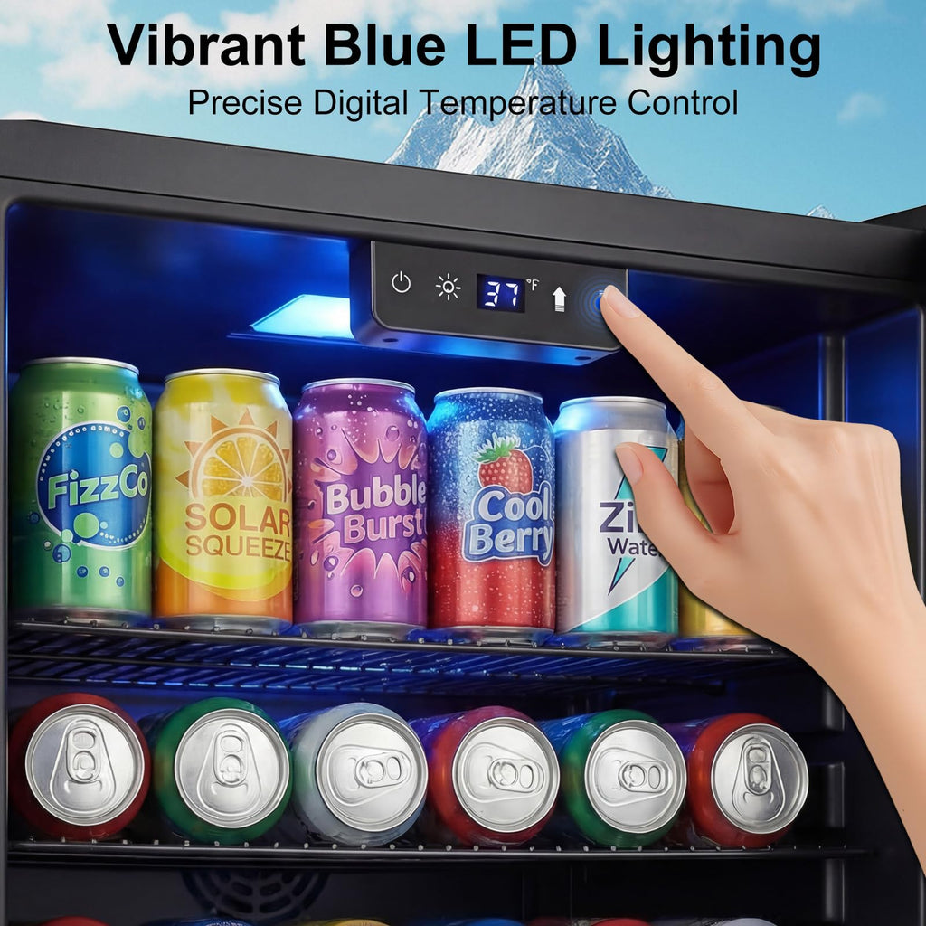 24 Inch Upgraded Dual Zone Wine and Beverage Refrigerator Cooler Jansha Store