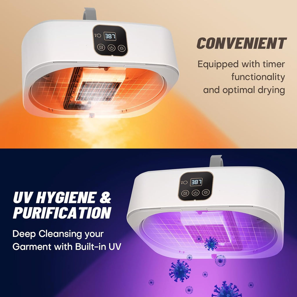 Portable Clothes Dryer - Mini Laundry Dryers with Remote Control - Small Compact Foldable Electric Drying Machine with Dry Bag for Travel RV Home & Apartment Jansha Store