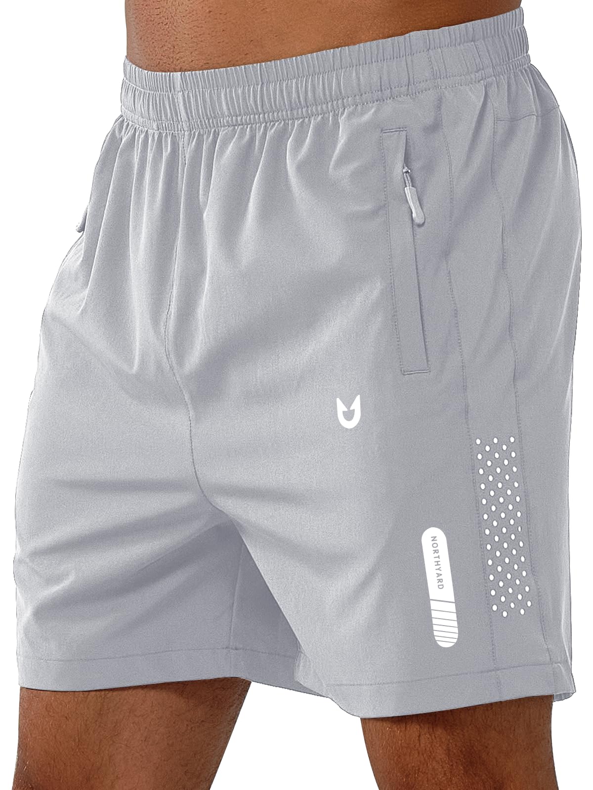NORTHYARD Men's Athletic Running Shorts Gym Workout 7"/9"/5" Zipper Pockets Jansha Store