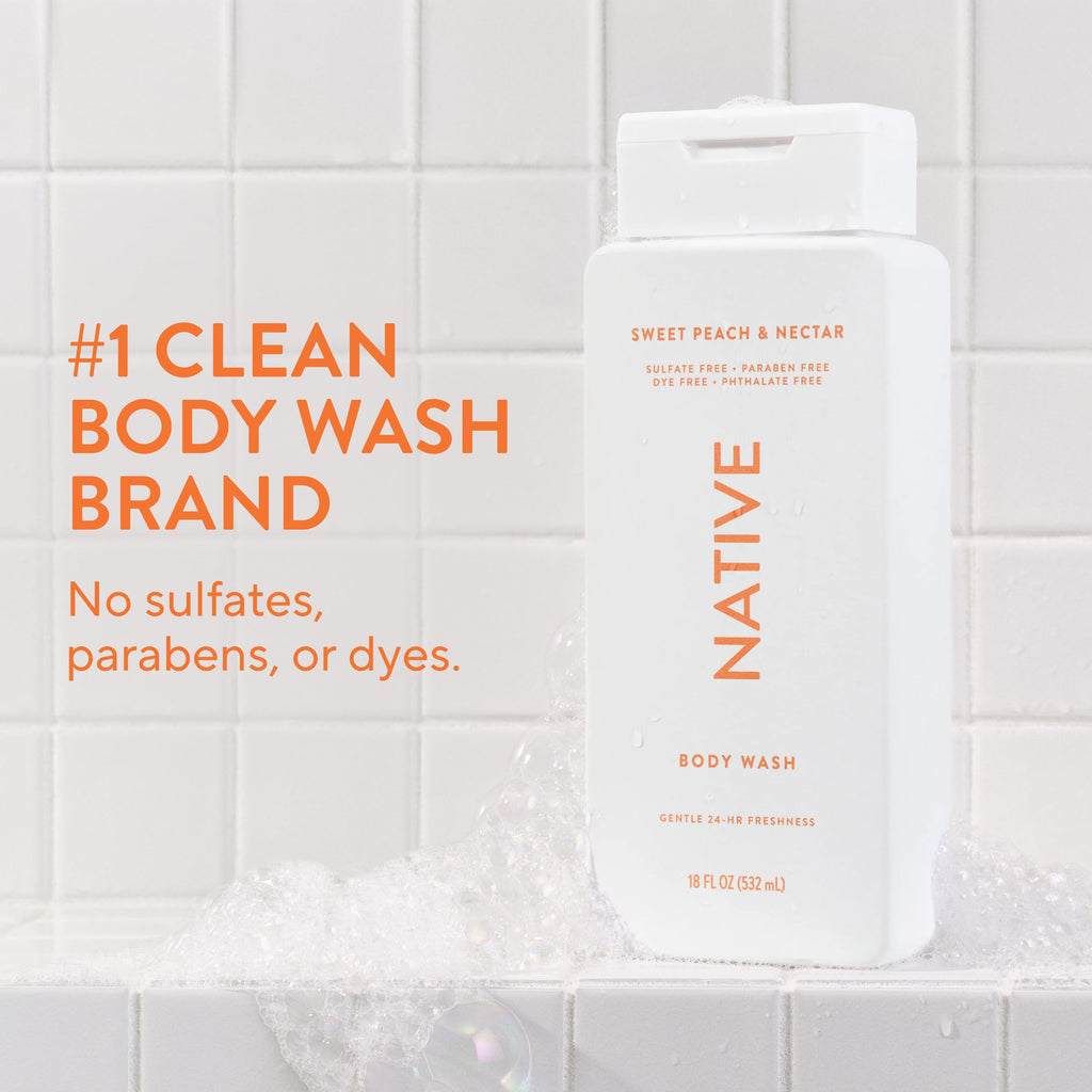 Native Clean Body Wash for Women & Men, Eucalyptus & Mint, 18 fl oz Jansha Store