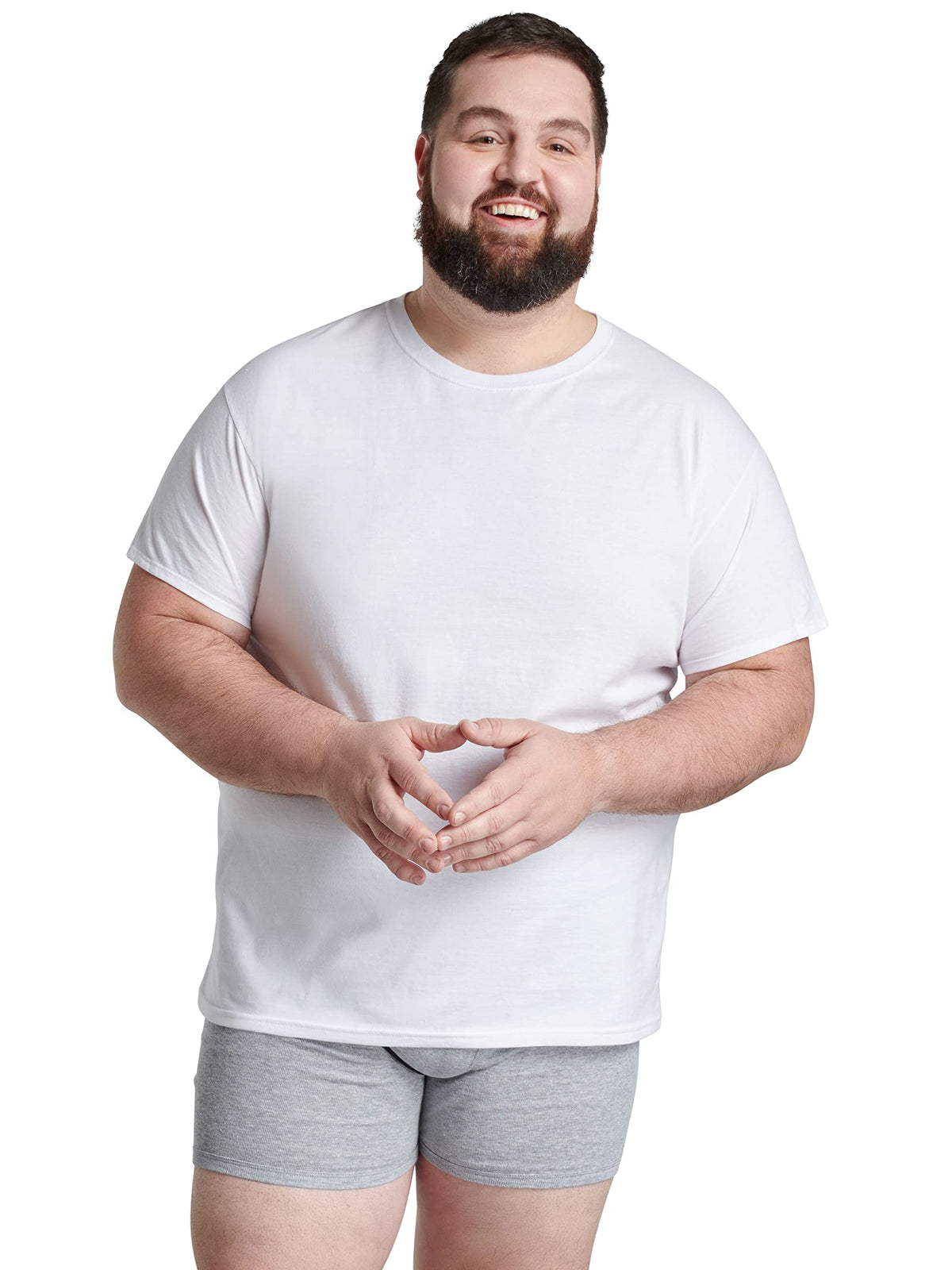 Fruit of The Loom Men's Crew Tee Undershirts, Moisture Wicking & Tag Free, Also Available in Big & Tall Jansha Store