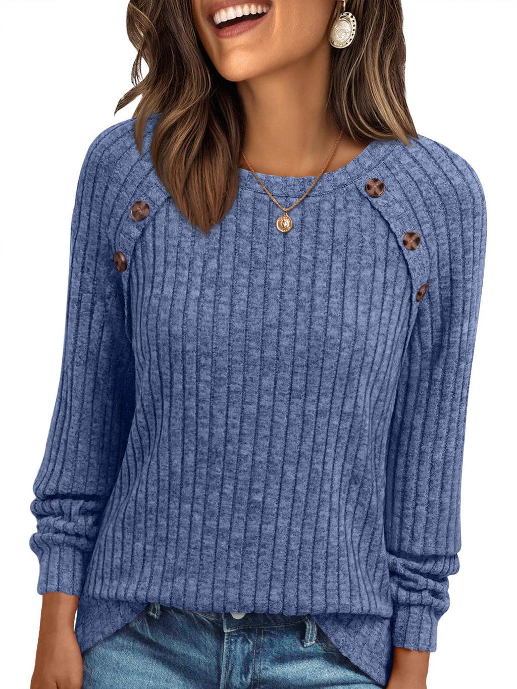 AUTOMET Womens Long Sleeve Shirts Fall Sweaters Business Casual Tops Blouse Jansha Store