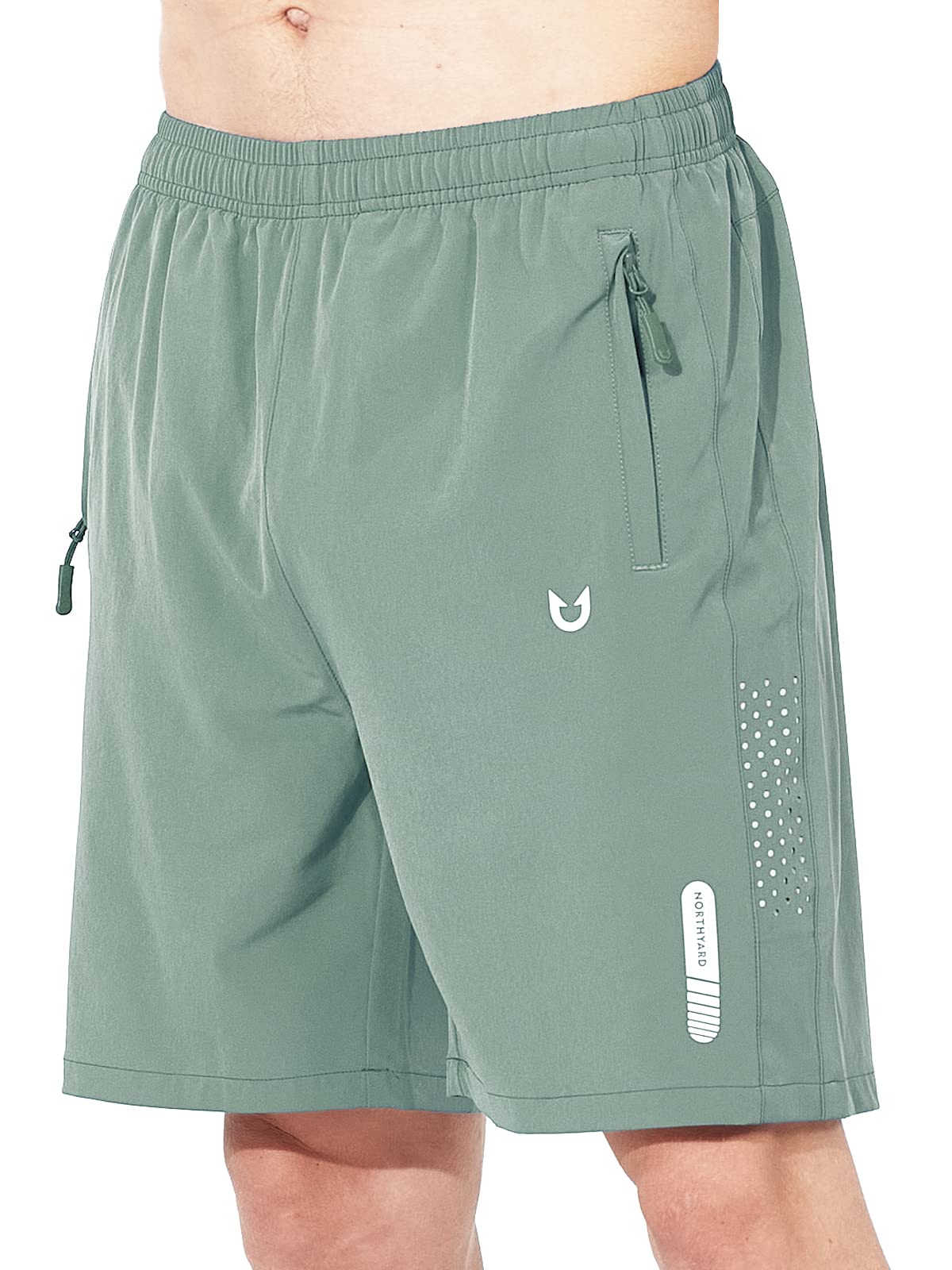 NORTHYARD Men's Athletic Running Shorts Gym Workout 7"/9"/5" Zipper Pockets Jansha Store
