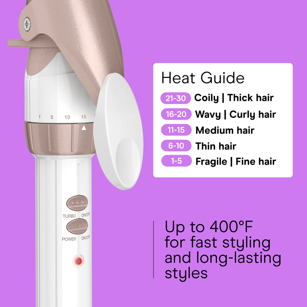 Conair Curling Iron, Double Ceramic, 1/2-in. Barrel, White/Rose Gold Jansha Store