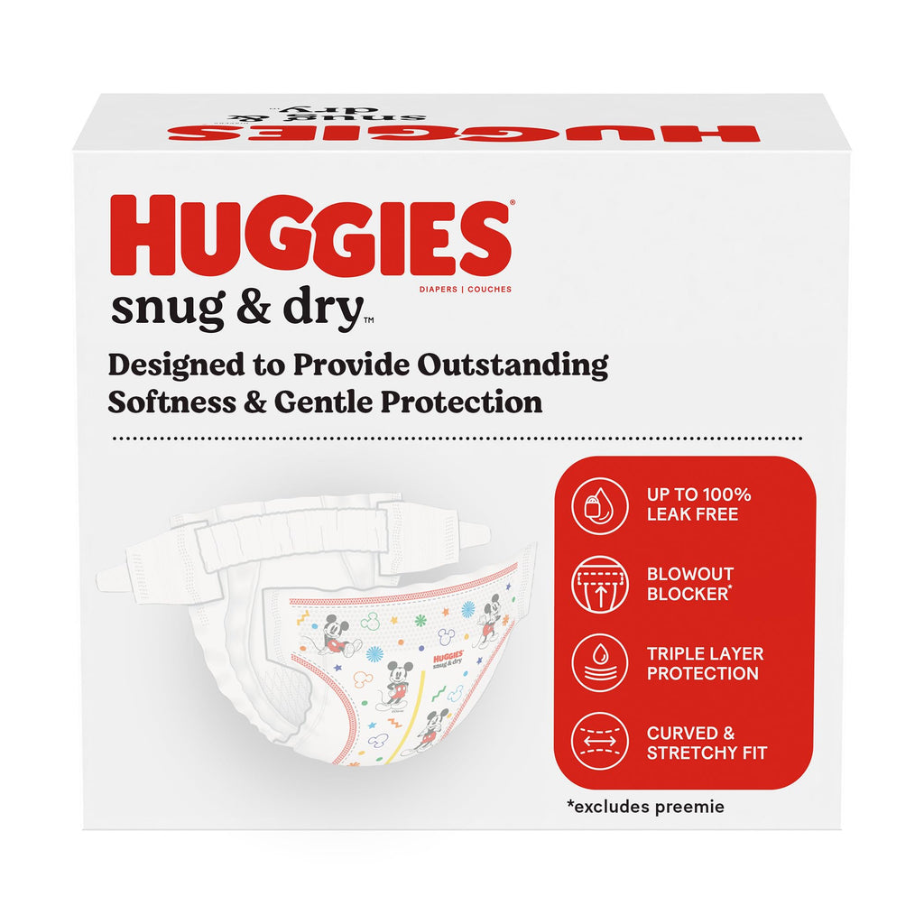 Huggies Snug & Dry Diapers Size 1, 44 Count Jansha Store