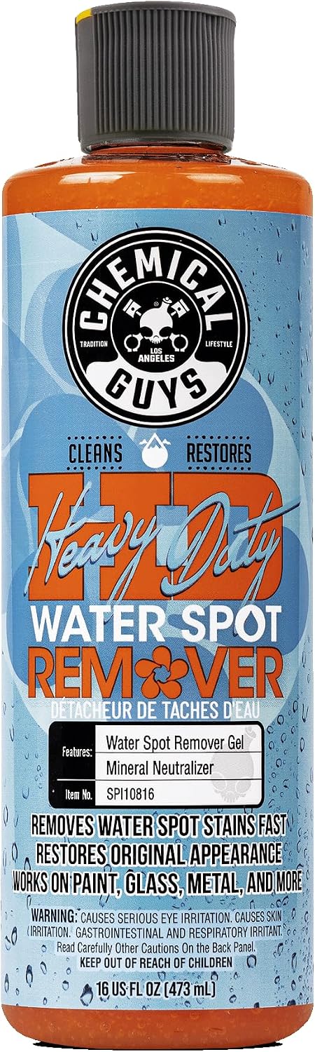 Chemical Guys, Heavy Duty Water Spot Remover Gel for Glass & Paint, 16 oz Jansha Store