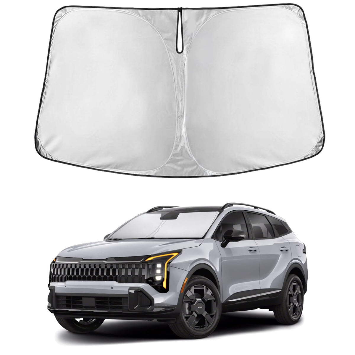 EcoNour Car Windshield Sun Shade, Front Window Sun Blocker for SUVs,Sedan Jansha Store
