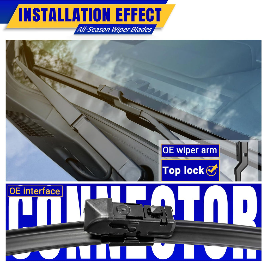 3 Wipers Fits Subaru Forester 2012-2018 Outback 2015-2019 Wiper Blades Jansha Store