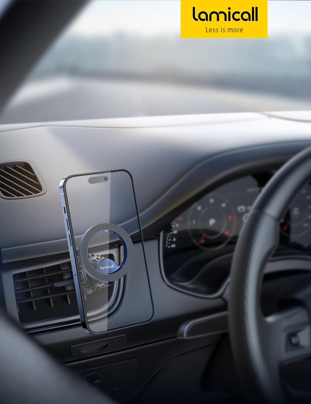 Lamicall for MagSafe Car Mount Vent 20 Super Magnets Accessories for iPhone Jansha Store