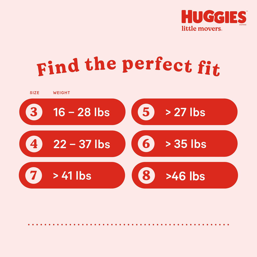 Huggies Little Movers Diapers Size 6, 108 Count (2 Packs of 54) Jansha Store