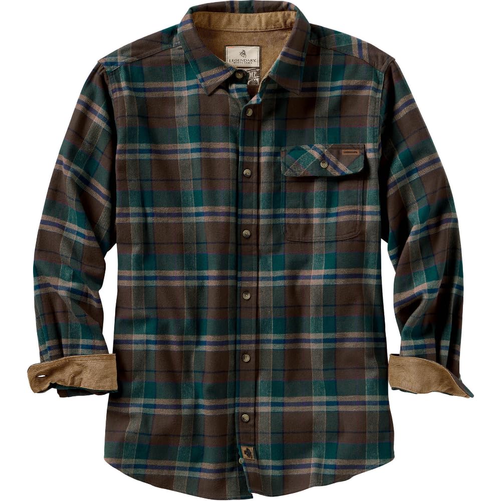 Legendary Whitetails Mens Flannel Long Sleeve Button Down 100% Cotton Shirt Jansha Store