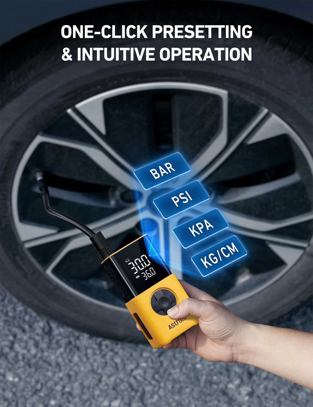AstroAI L7 Tire Inflator Portable Air Compressor,150 PSI Cordless Bike Pump Jansha Store