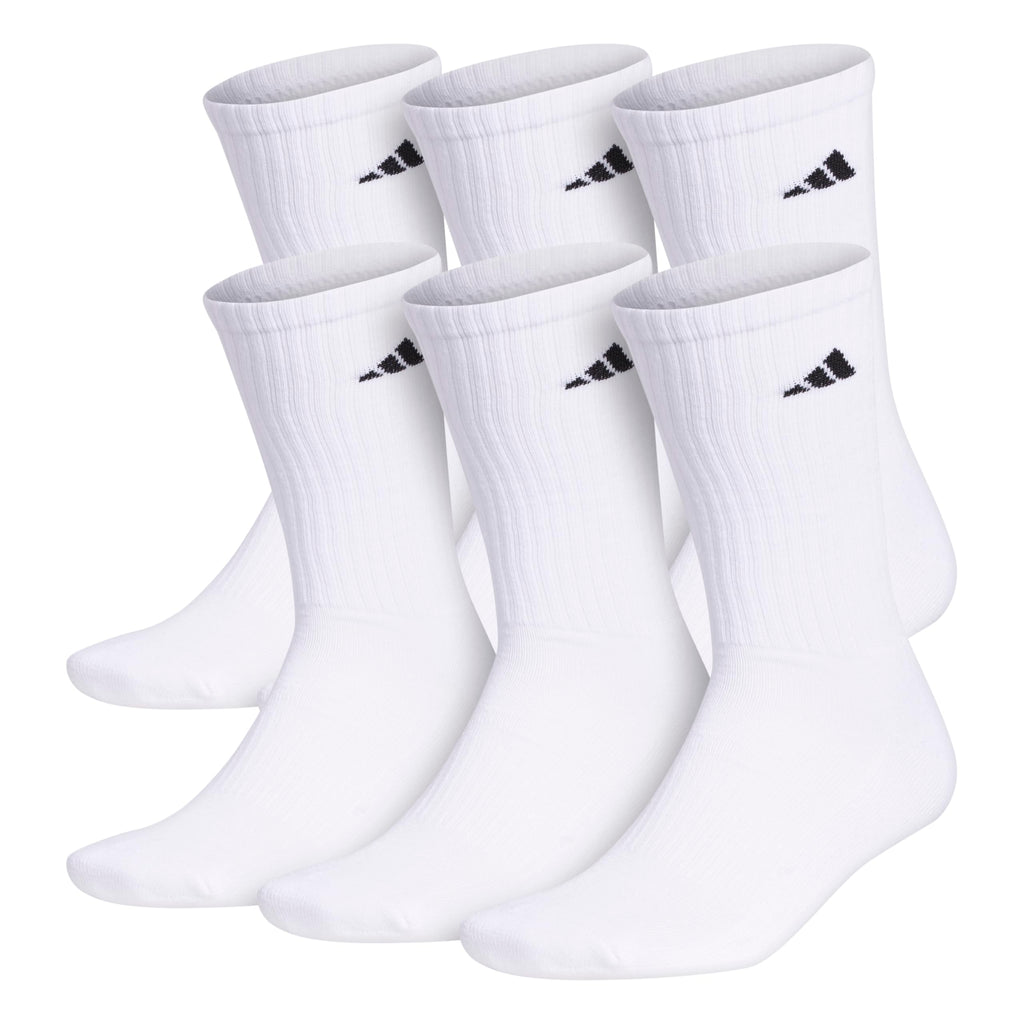 adidas Mens Athletic Cushioned 6-Pack Crew Socks Casual - Green Jansha Store