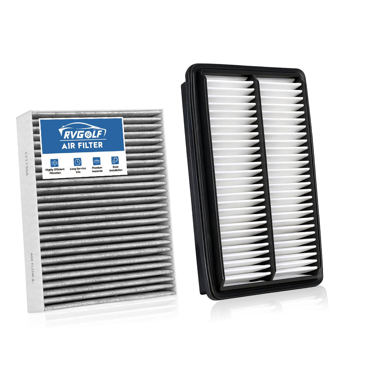 Not for Hybrid, Engine+Cabin Air Filter Fit 2015-2019 Sonata 2.4L (Gas) Jansha Store
