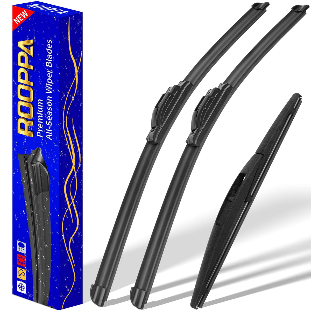 3 Wipers Fits Subaru Forester 2012-2018 Outback 2015-2019 Wiper Blades Jansha Store