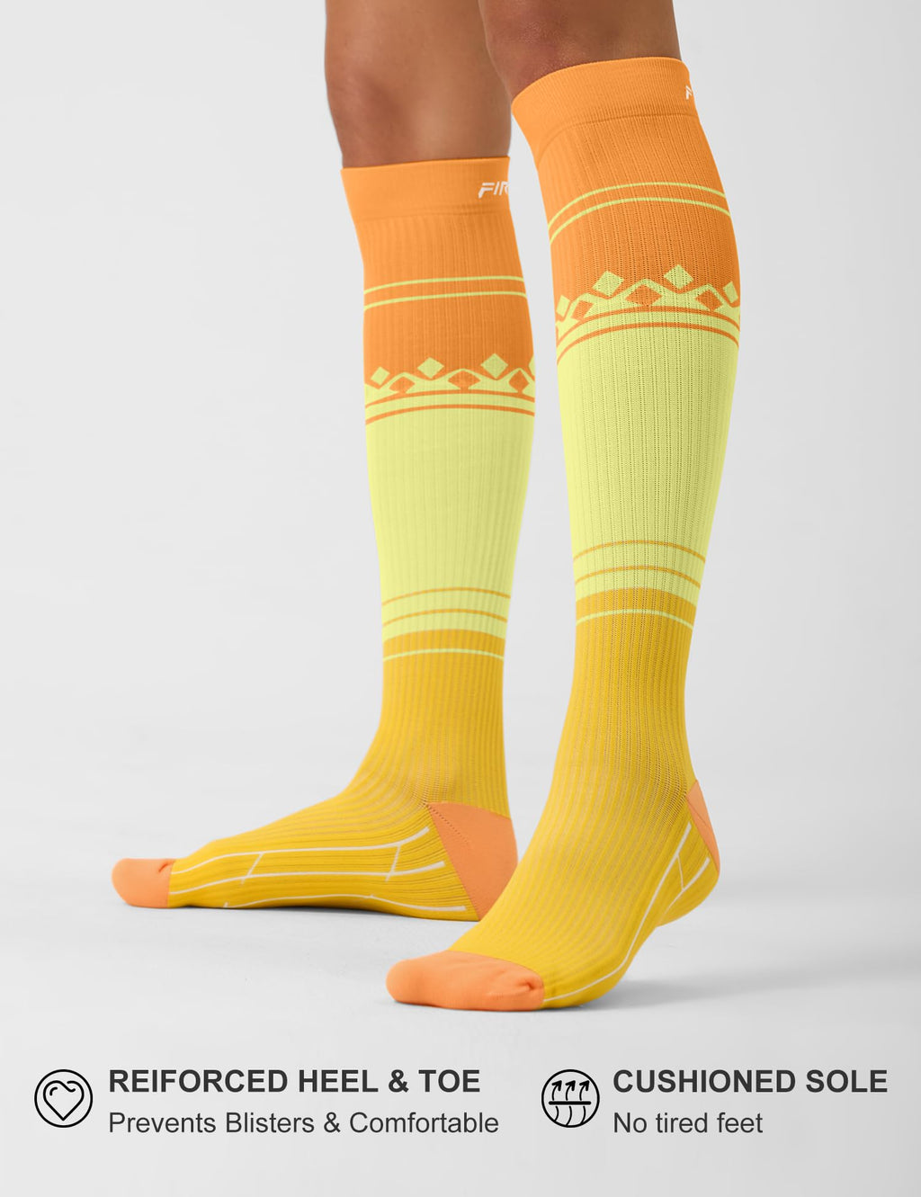 FITRELL 3 Pairs Compression Socks for Women and Men 20-30mmHg-Circulation Support Socks Jansha Store