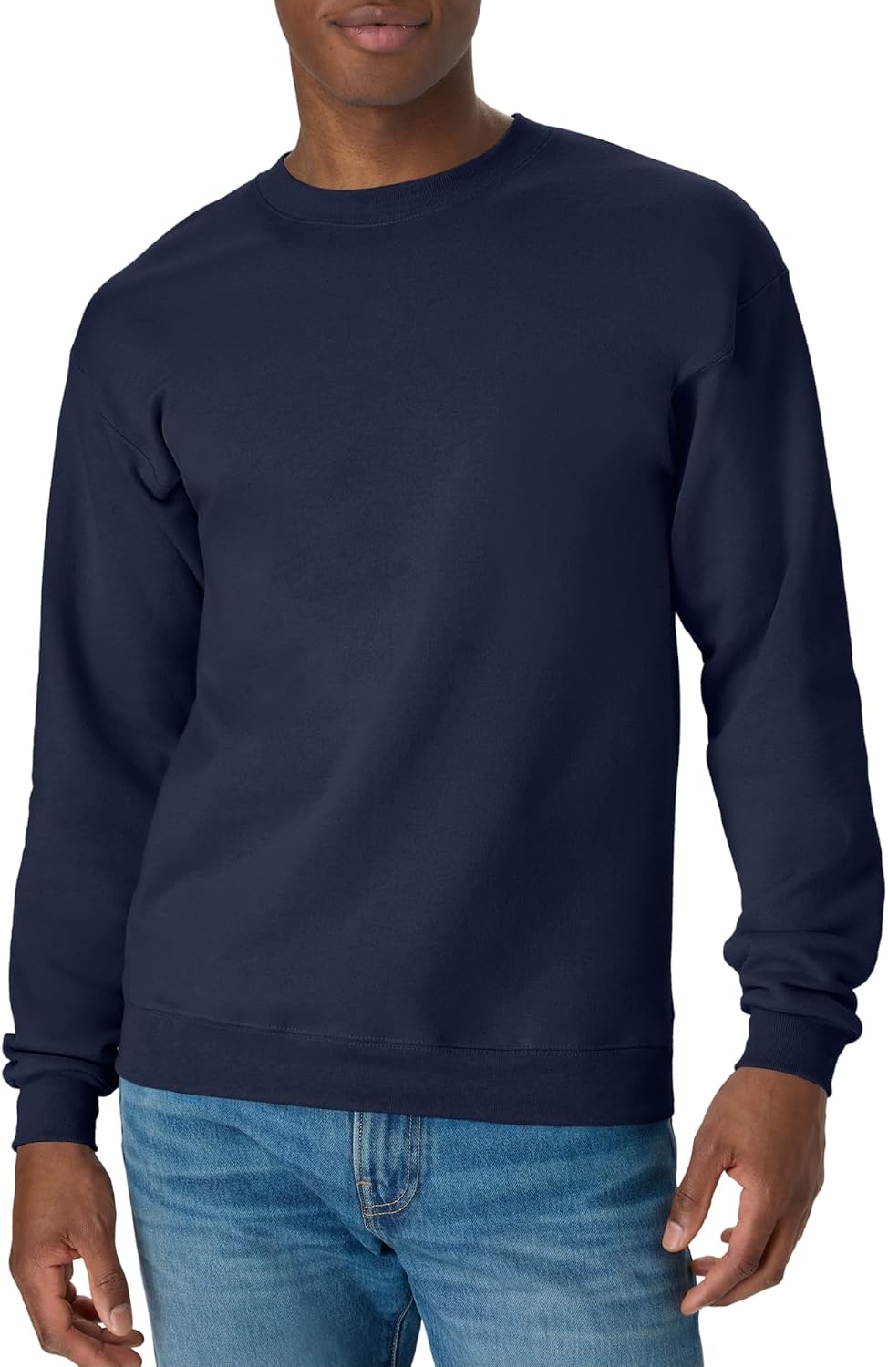 Hanes Men's Sweatshirt, EcoSmart Fleece Crewneck Sweatshirt, Big & Tall Available, 1 or 2-Pack Jansha Store