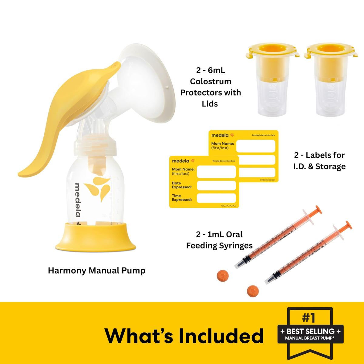 Medela Harmony Manual Breast Pump, On-the-Go, More Milk Output Jansha Store