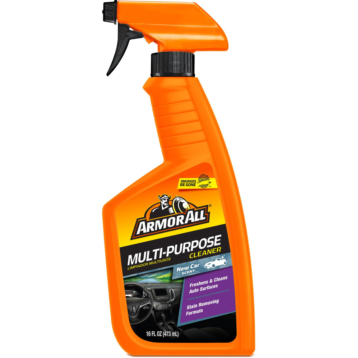 Armor All Multi-Purpose Car Cleaner Spray, New Car Scent, 16 Fl Oz (Pack of 6) Jansha Store
