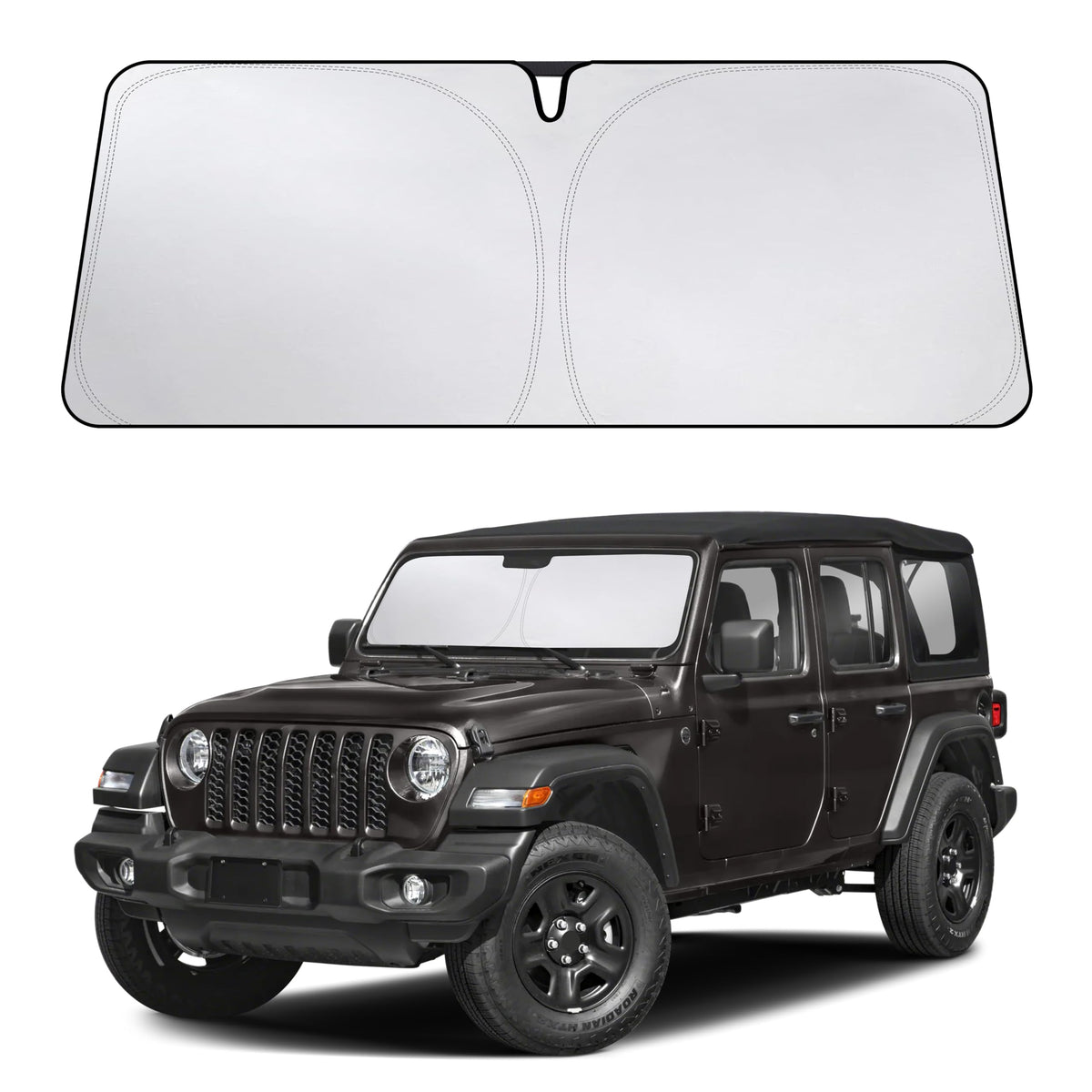 EcoNour Car Windshield Sun Shade, Front Window Sun Blocker for SUVs,Sedan Jansha Store