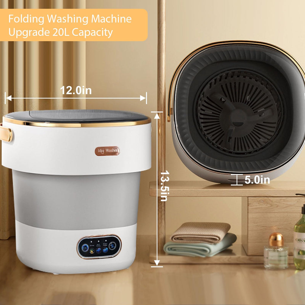 Portable Mini Washing Machine 20L with Spin Basket for Baby & Small Clothes Jansha Store