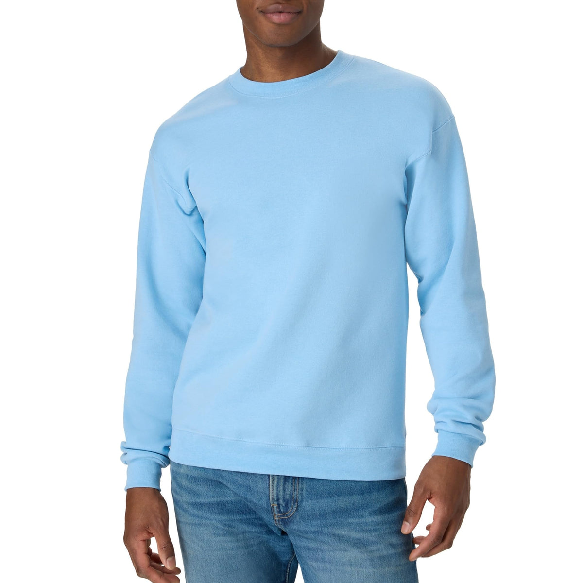 Hanes Men's Sweatshirt, EcoSmart Fleece Crewneck Sweatshirt, Big & Tall Available, 1 or 2-Pack Jansha Store