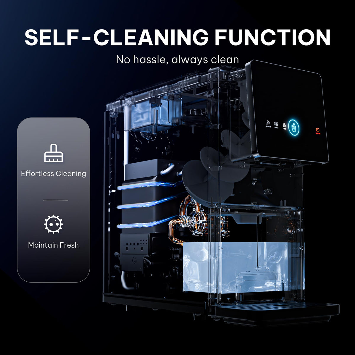 Silonn Nugget Ice Maker Countertop, Pellet Ice Machine with Self-Cleaning Function, Sonic Ice Maker Produces 36lbs of Chewable Ice in 24 Hours, Ideal for Home Kitchen and Office (Stainless Steel) Jansha Store