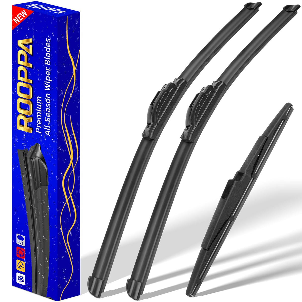 3 Wipers Fits Subaru Forester 2012-2018 Outback 2015-2019 Wiper Blades Jansha Store