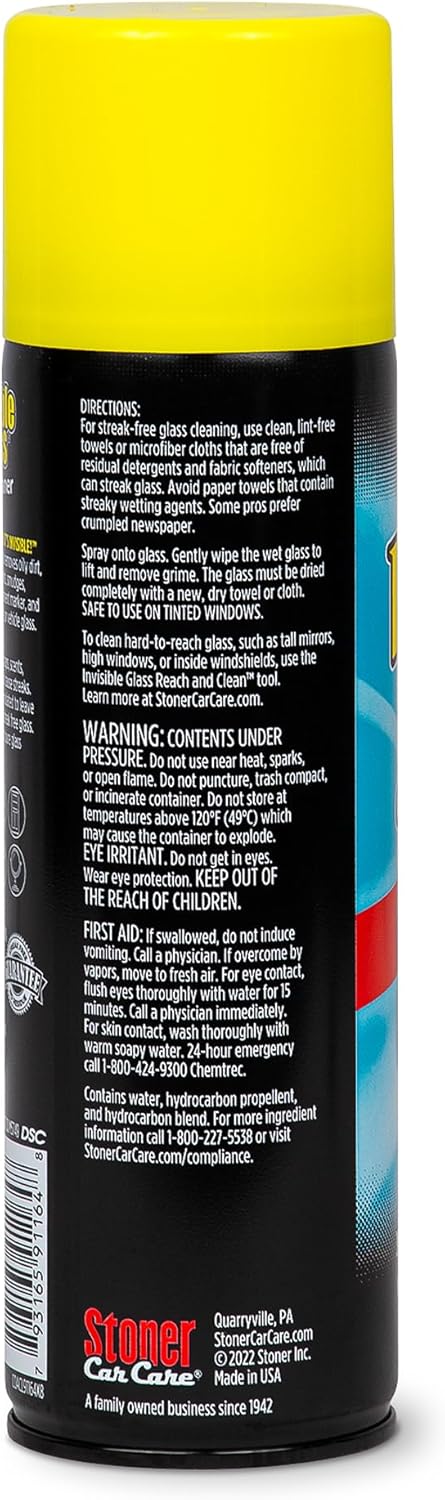 Invisible Glass Auto Glass Cleaner Foaming Spray, 19 oz, 91164 (Pack of 2) Jansha Store