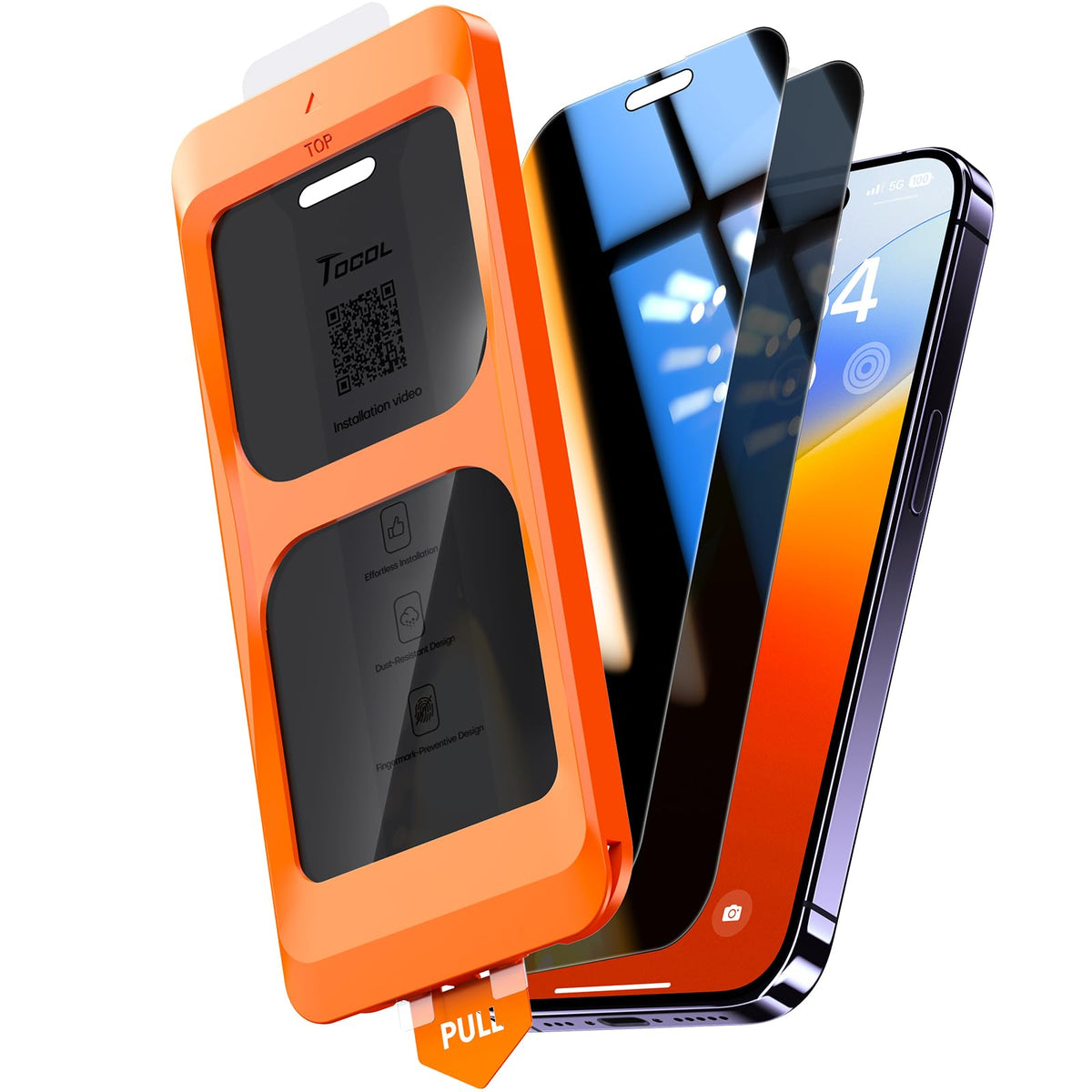 TOCOL for iPhone 17 Pro Max Screen Protector, Easy Installation Jansha Store