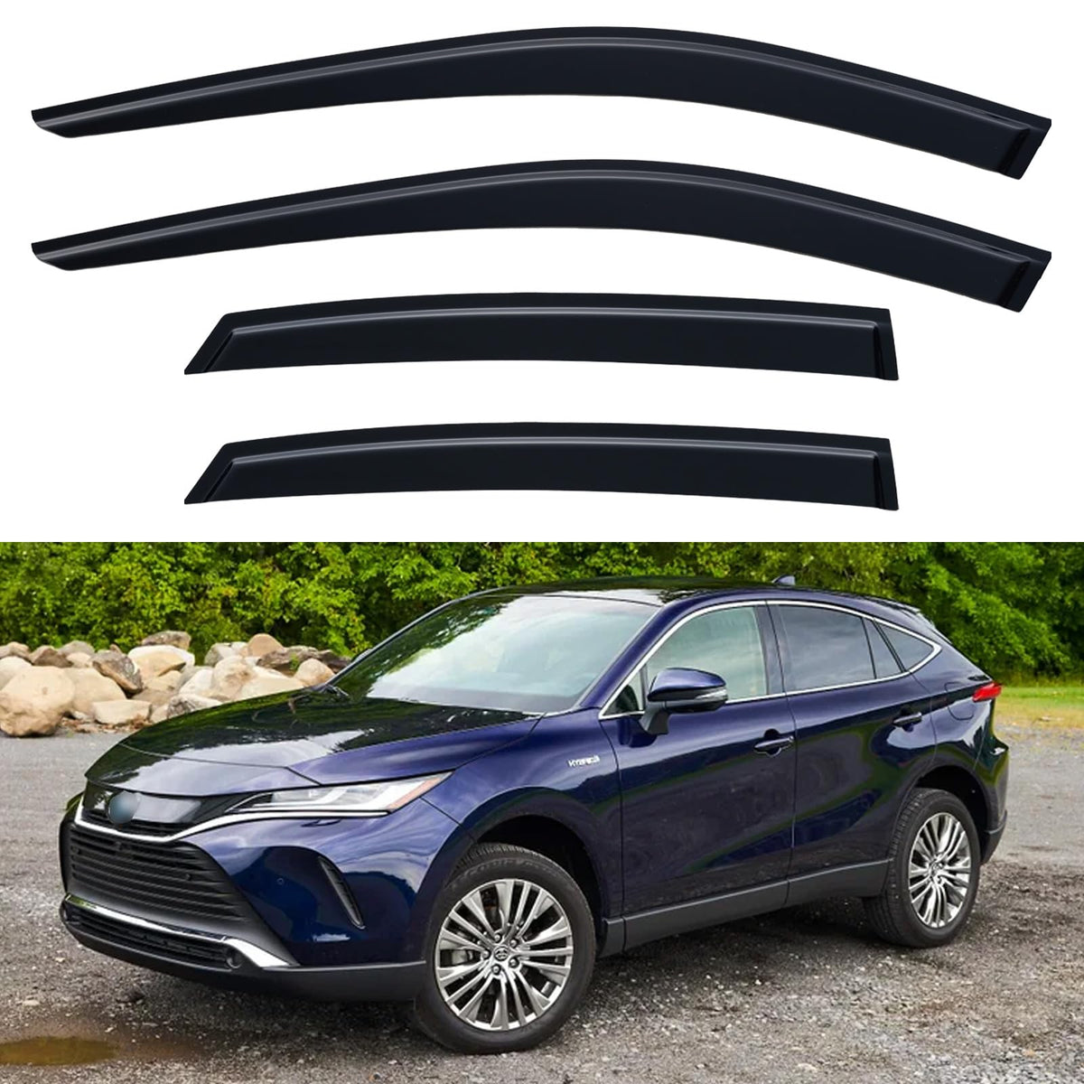 Window Visors Rain Guards for 2015-2026 Ford F150 Crew/SuperCrew Cab Jansha Store