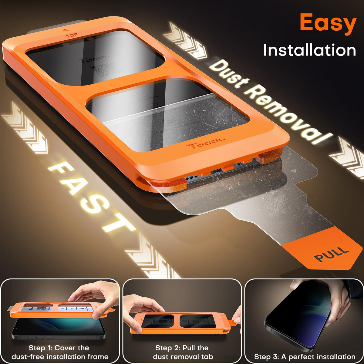 TOCOL for iPhone 17 Pro Max Screen Protector, Easy Installation Jansha Store