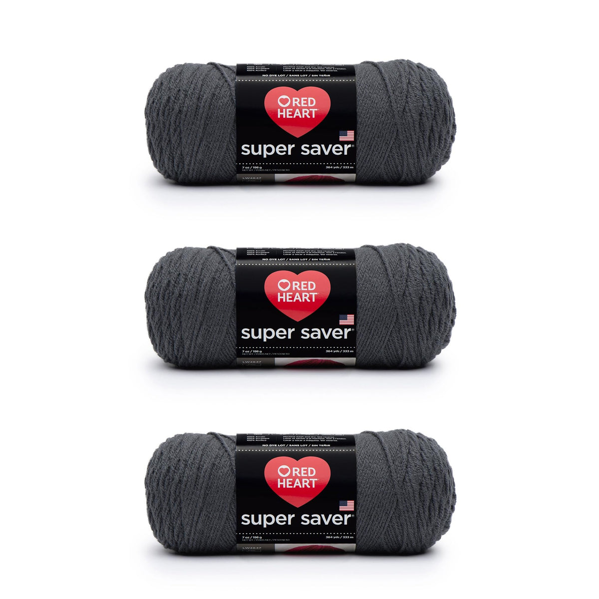 Red Heart Super Saver Yarn for Crocheting & Knitting, Medium Thyme, 3-Pack Jansha Store
