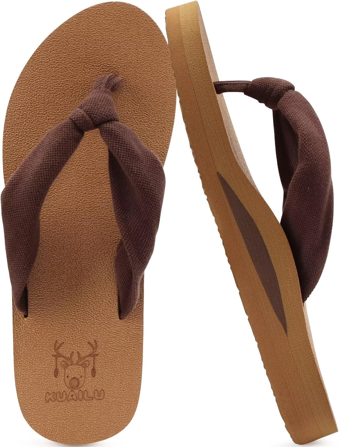 KuaiLu Flip Flops for Women with Arch Support Summer Beach Thong Sandals Jansha Store