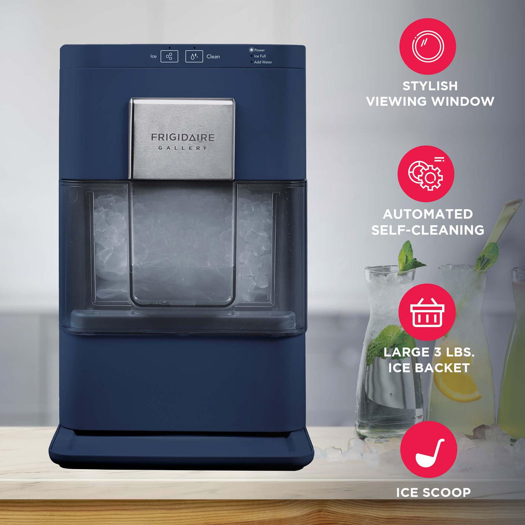 Frigidaire, 26 lb per Day, Countertop Bullet Ice Maker, Stainless Steel Jansha Store