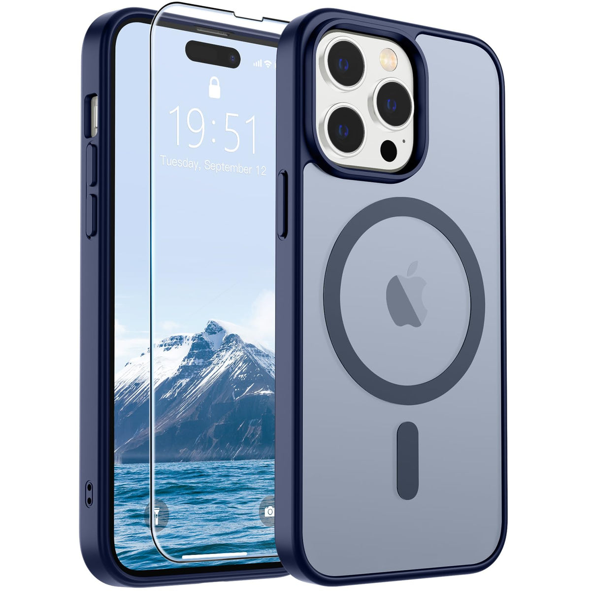 SUPFINE Magnetic for iPhone 12 Mini Case/iPhone 13 Mini Case Black Jansha Store