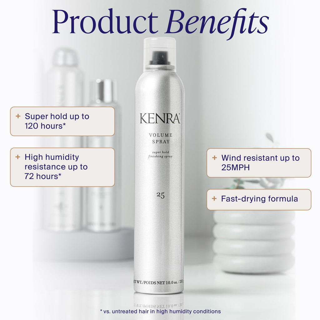 Kenra Professional Volume Spray 25 | Super Hold Finishing & Styling Hairspray | Flake-free & Fast-drying | Wind & Humidity Resistance | All Hair Types Jansha Store