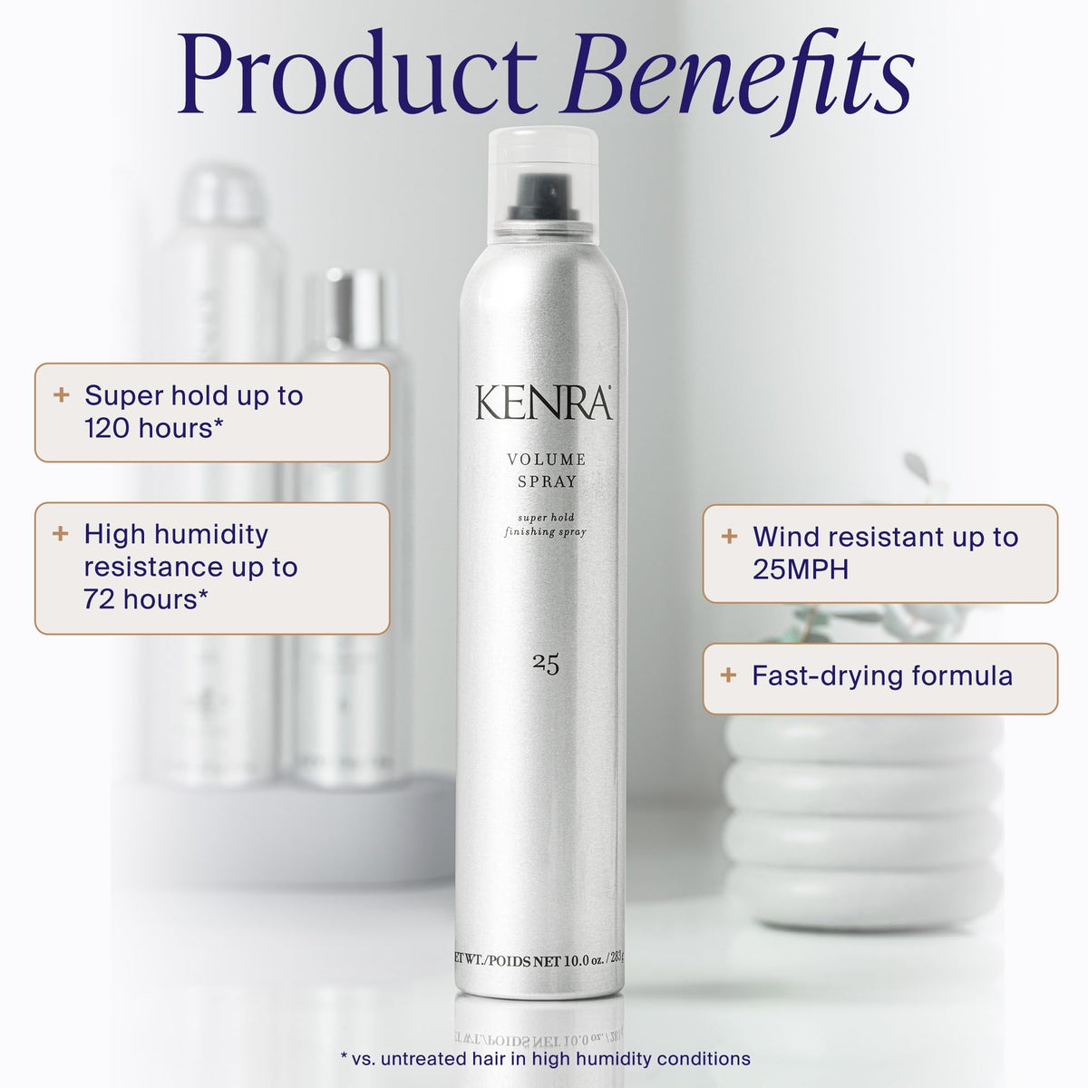 Kenra Professional Volume Spray 25 | Super Hold Finishing & Styling Hairspray | Flake-free & Fast-drying | Wind & Humidity Resistance | All Hair Types Jansha Store