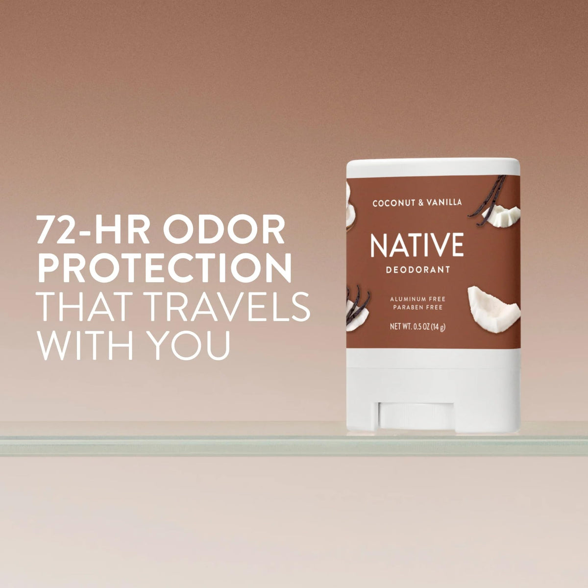 Native Deodorant Contains Naturally Derived Ingredients, 72 Hour Odor Control, Deodorant for Women and Men, Aluminum Free, Coconut & Vanilla 2.65oz Jansha Store