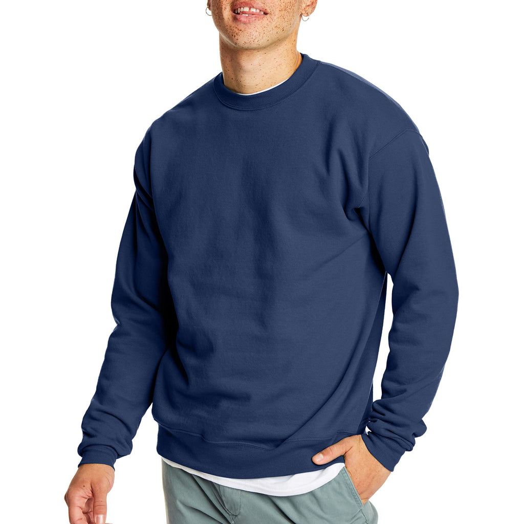 Hanes Men's Sweatshirt, EcoSmart Fleece Crewneck Sweatshirt, Big & Tall Available, 1 or 2-Pack Jansha Store