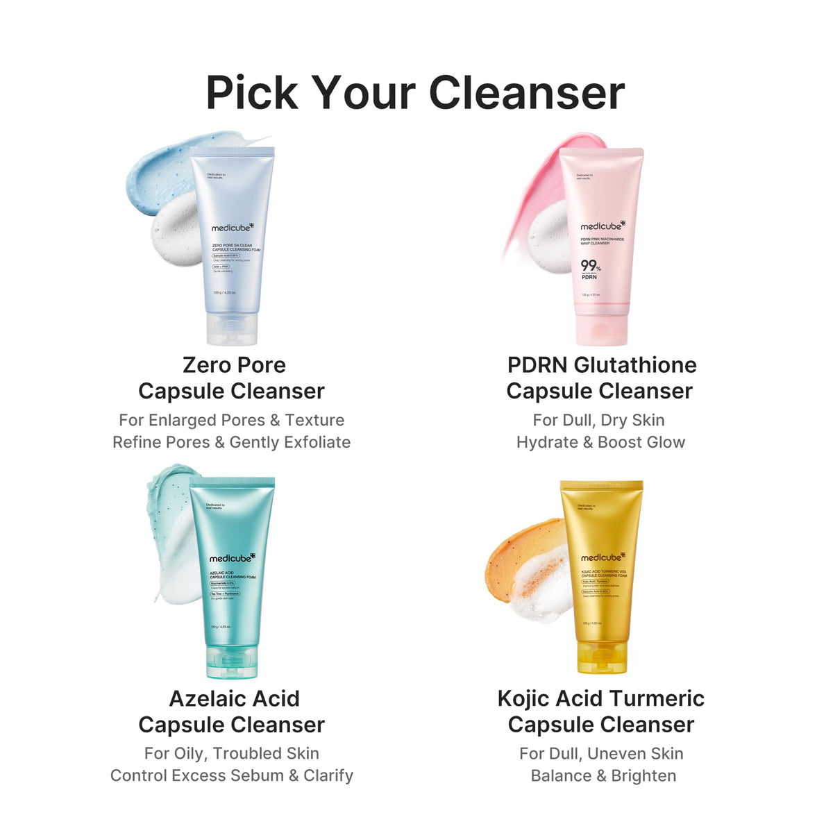 medicube Facial Cleanser Zero Pore Capsule Foam Cleanser Jansha Store