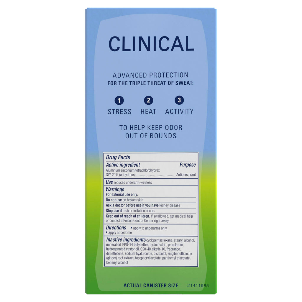 Secret Clinical Strength 100HR Sweat & Odor, Invisible Solid Antiperspirant Deodorant for Women, 3X Stress Protection with Hyaluronic Acid, PH Balanced, Clean Lavender Scent, 2.6 oz Jansha Store