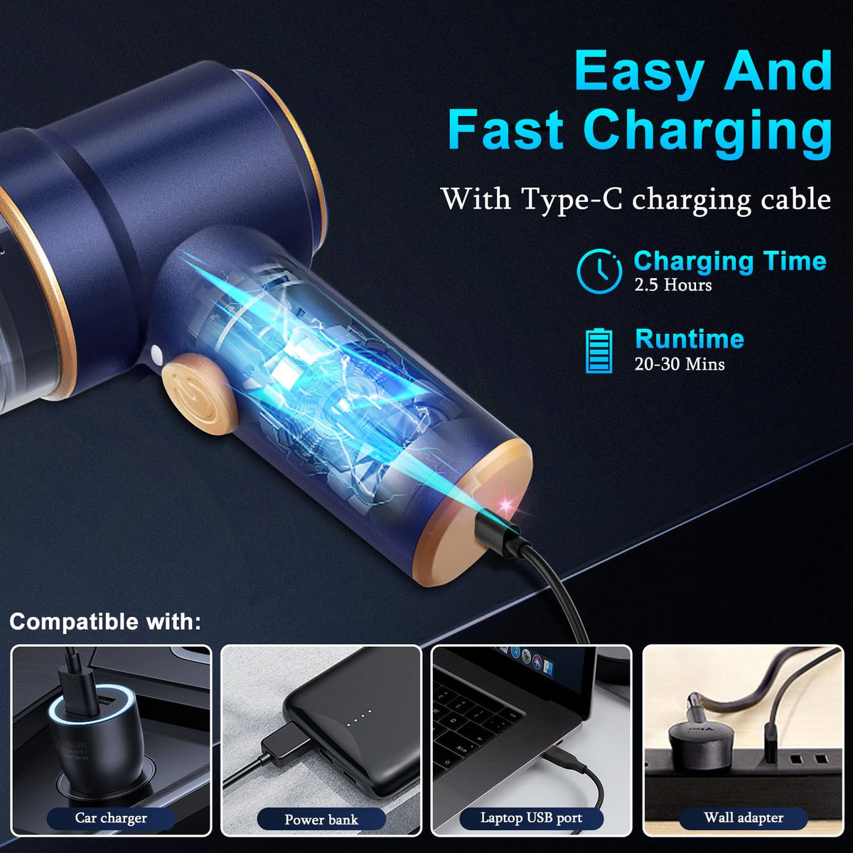 KMM Handheld Car Vacuum Cleaner, Hand Held Vacuum & Air Duster Jansha Store