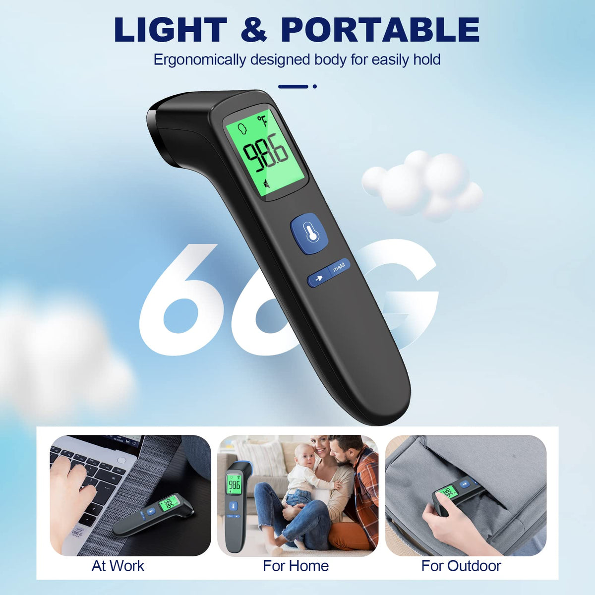 Goodbaby No-Touch Thermometer for Adults and Kid, Accurate Baby Thermometer Jansha Store