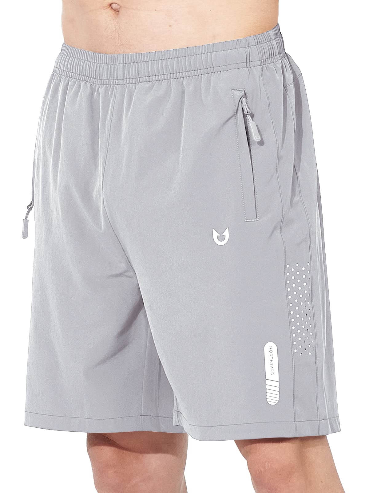 NORTHYARD Men's Athletic Running Shorts Gym Workout 7"/9"/5" Zipper Pockets Jansha Store