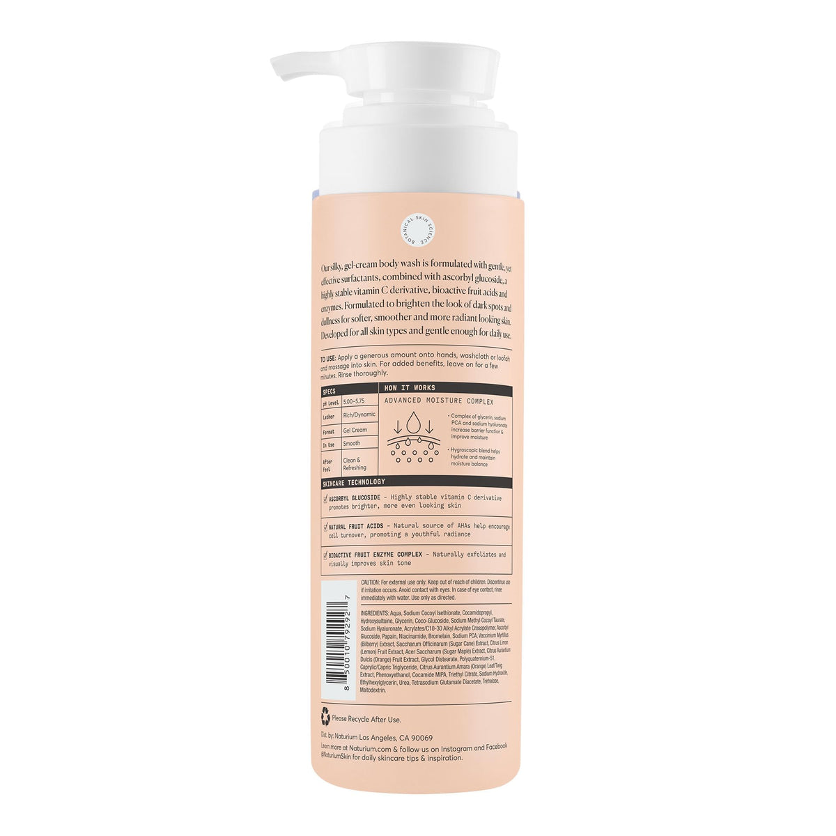Naturium The Booster Hyaluronic Acid Body Wash, Hydrating & Moisturizing plus Minimizes Dryness, with Glycerin & Vitamin B5, 16.9 Fl Oz (Pack of 12) Jansha Store