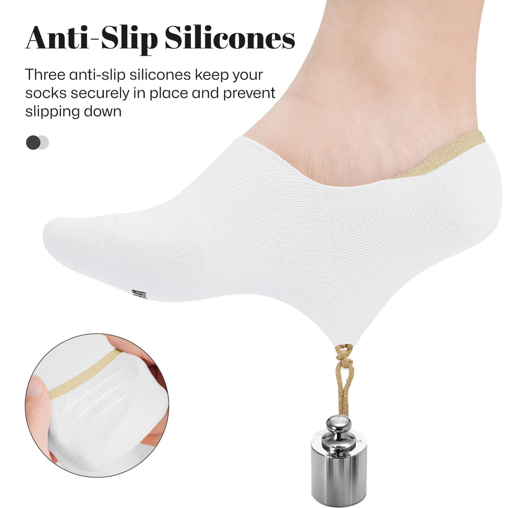 wernies No Show Socks Women Low Cut Ankle Socks Non Slip 4/8 Pairs Jansha Store