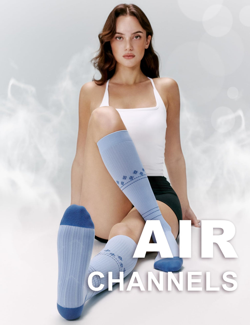 FITRELL 3 Pairs Compression Socks for Women and Men 20-30mmHg-Circulation Support Socks Jansha Store