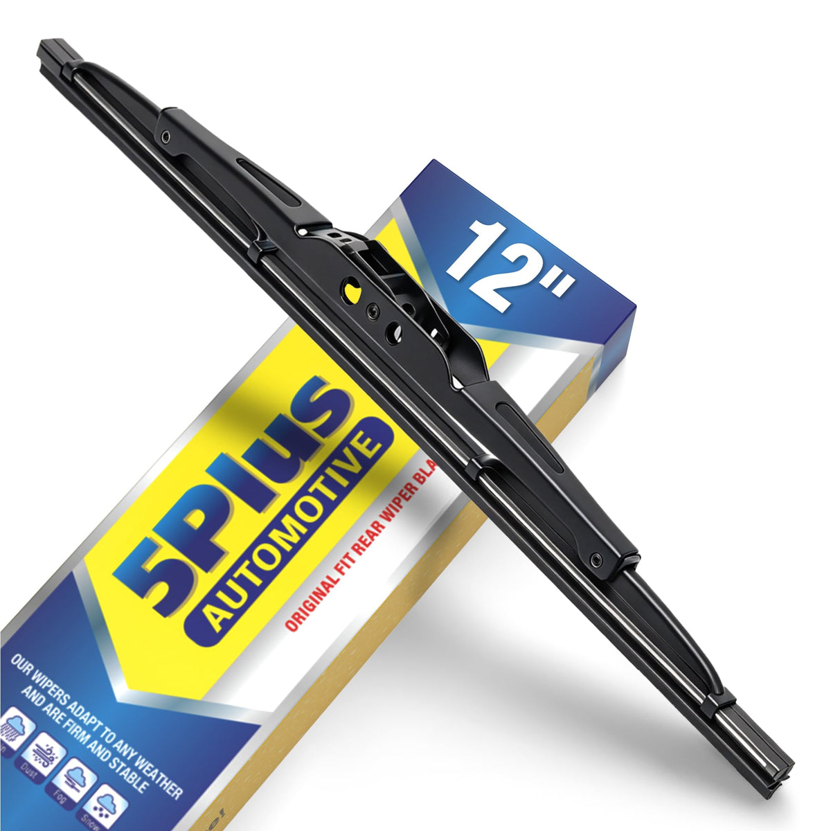 5 PLUS RearQuiet 12 Inch Rear Wiper Blade,OEM Replacement Rear Window Wiper Jansha Store